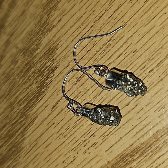 Pyrite earrings - Picture 3 of 4